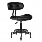Scaun pentru salon cu spatar model Florenta negru, art ACP 129237